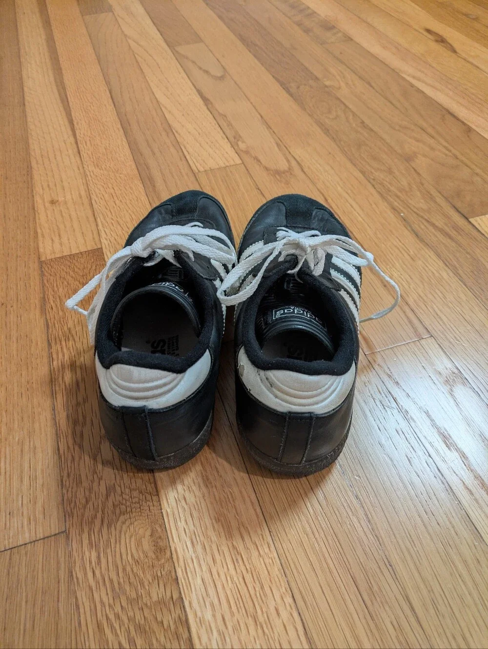 Vintage Black Addidas Samba, Men's 7